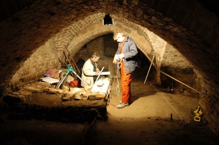 Archaeological research of the crypts 